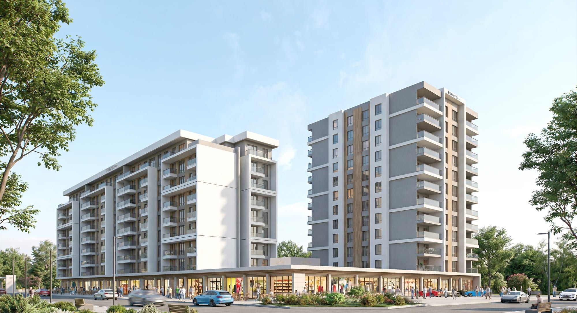 Laviva Plus geniş açı yerleşim görünümü renderı