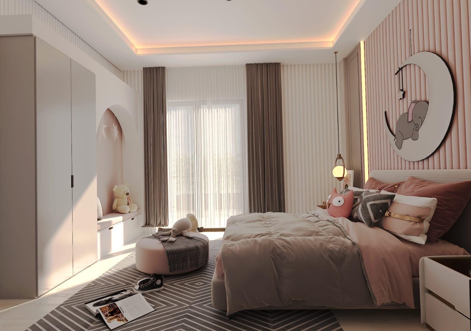 Laviva Zirve çocuk odası renderı