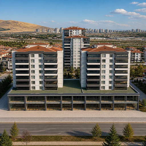 Laviva 2'nin gerçek proje fotoğraflarını temel alan fotogerçekçi temsili cephe görseli